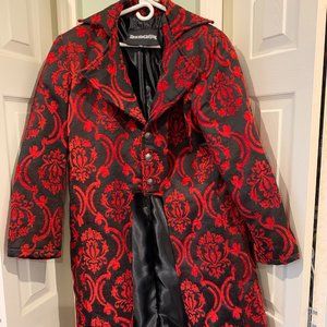 RED JACQUARD TAILCOAT